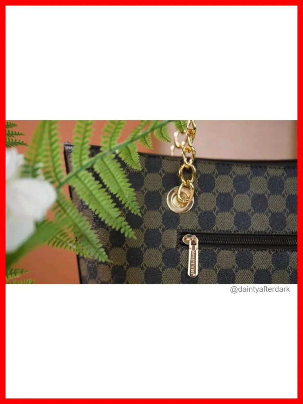 Chic Vegan Leather Chain Tote Handbag with Large Capacity Satchel